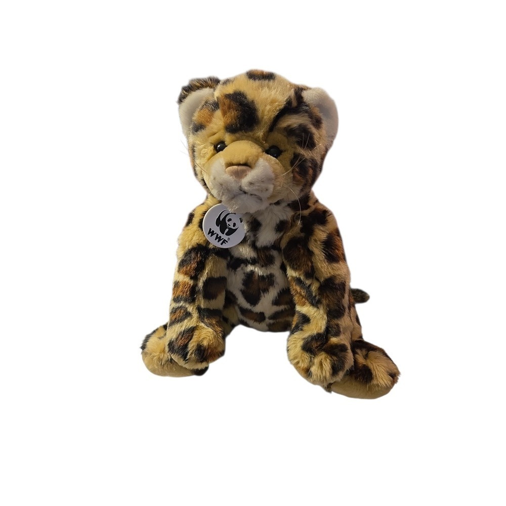 WWF‎ Build A Bear Leopard Plush Stuffed Animal Toy Spotted Faux Fur Gift